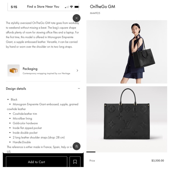 Louis Vuitton onthego GM giant monogram - Picture 17 of 17